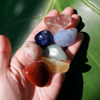 ชุดหิน 7 จักระขัดมัน Chakra Tumbled Stone Set