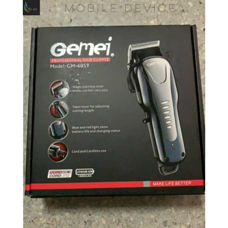 [ลด100฿โค้ดMOBISHVS145]ปัตตาเลี่ยน แบตตาเลี่ยน ตัดผม Gemei Professional hair clipper GM-6059 (ของแท้