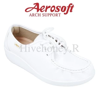 ☁️NW9092☁️ รองเท้าพยาบาล รองเท้าคัชชู เพื่อสุขภาพ aerosoft arch support(แอโร่ซอฟ)
