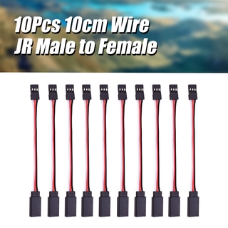 ลวดเชื่อมต่อ 10 ชิ้น 100 มม . Servo Extension Lead Wire Cable สําหรับ Rc Futaba Jr Male To Female