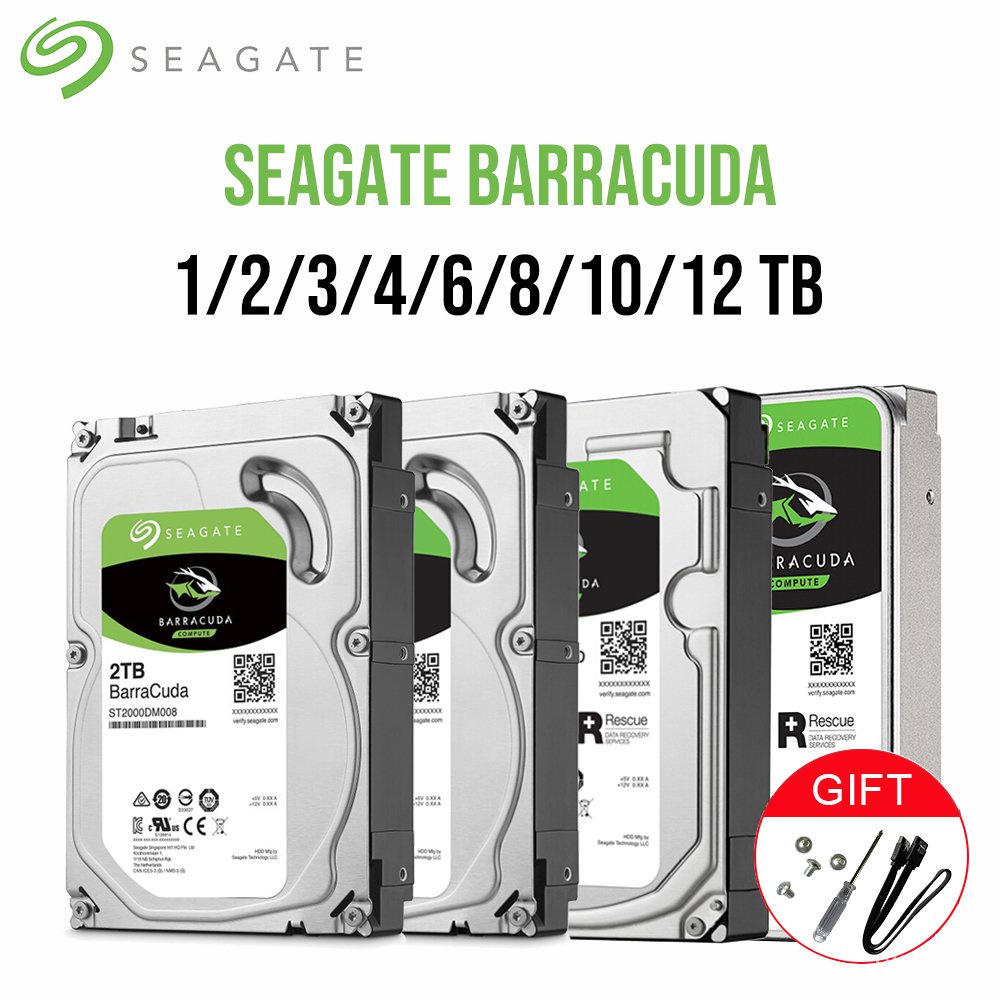 Seagate 3.5" SATAIII 6Gb/s  Desktop HDD Internal Hard Disk Drive 1TB 2TB 3TB 4TB 6TB 8T