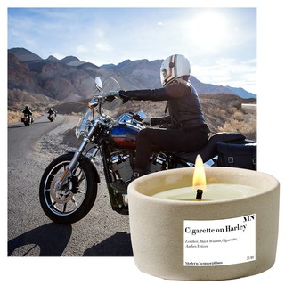 MN FORMULA CERAMIC CANDLE กลิ่น Cigarette on Harley เทียนหอม กลิ่นของคนรักอิสระ ขนาด M