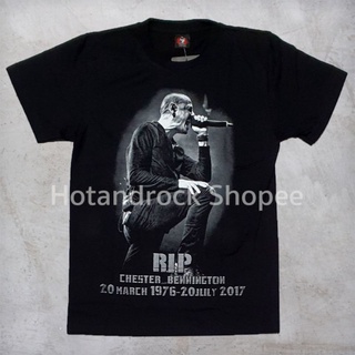 เสื้อยืดผ้าฝ้ายพรีเมี่ยม เสื้อวงสีดำ Linkin Park Chester Bennington TDM1637 Hotandrock