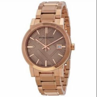 Burberry Womens Watch Rose Gold Stainless Steel Strap BU9034