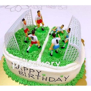 ตุ๊กตาตกแต่งเค้กรูปนักเตะฟุตบอล football cake topper ทีมฟุตบอลตกแต่งเค้ก 1 ชุด ลดราคา สินค้ามีตำหนิ