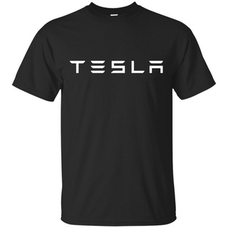 [100% Cotton] GILDAN ใหม่ เสื้อยืดลําลอง แขนสั้น พิมพ์ลายโลโก้ Tesla สีดํา พลัสไซซ์ XS-3XL ของขวัญวันเกิด สําหรับผู้ชาย