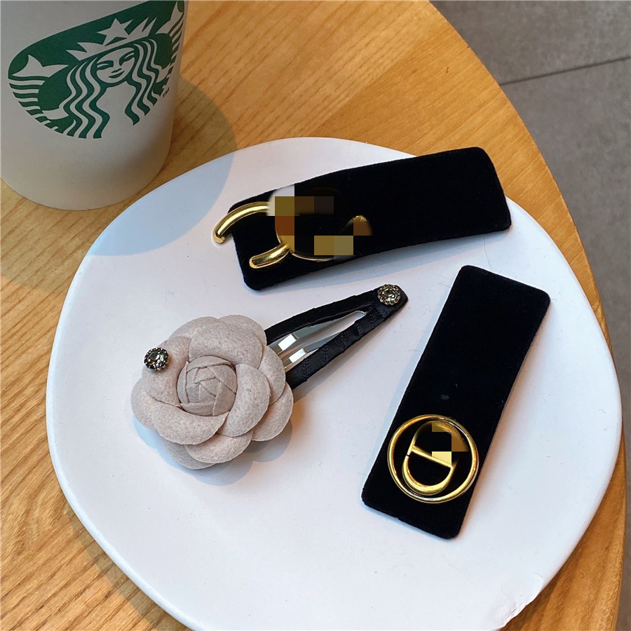 กิ๊บติดผม ผ้ากํามะหยี่ ประดับมุก ขนาดเล็ก สีดํา สําหรับผู้หญิง