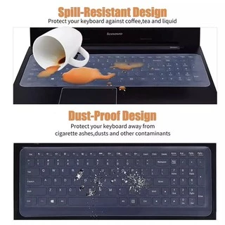 ซิลิโคนคีย์บอร์ดโน้ตบุ๊ค silicone keyboard notebook 13”14”15”17”กันน้ำ ฝุ่น แผ่นซิลิโคนคลุมแป้นพิมพ์