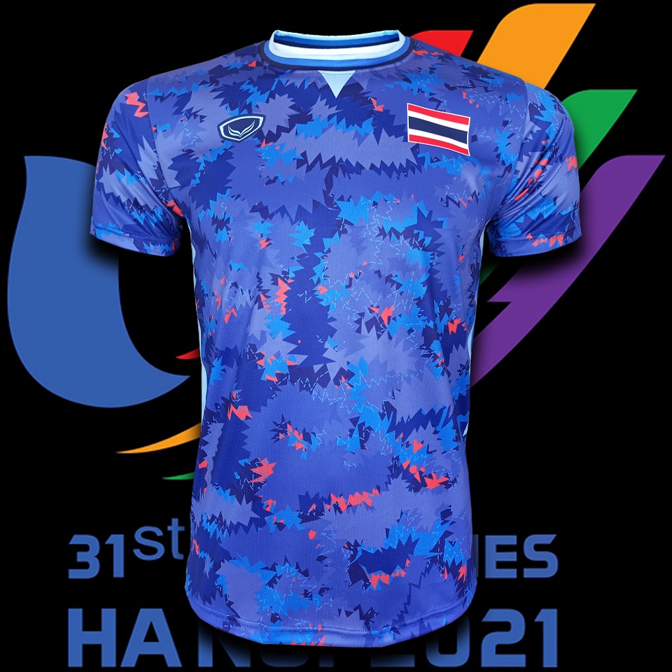 เสื้อฟุตบอล ทีม Thailand #FB0029 พิมพ์ลายทั้งตัว เนื้อผ้าเกรด A ไซส์ S-5XL