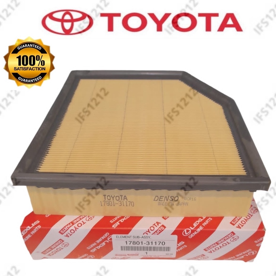 17801-31170 TOYOTA AIR FILTER MARK X VELLFIRE ALPHARD LEXUS MARDX AGH30 GGH30