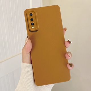 Tเคสกำมะหยี่ขอบเหลี่ยม Vivo Y11 Y12 Y15 Y17 Y19 Y20 Y20i Y20S Y31 Y12S Y12A S1 Pro Y30 Y30i Y50 Y91 Y91i Y93 Y95 V21e V15 Y51A Y53s U10 U1 เคสซิลิโคน เคสมือถือ ​แบบซิลิโคน