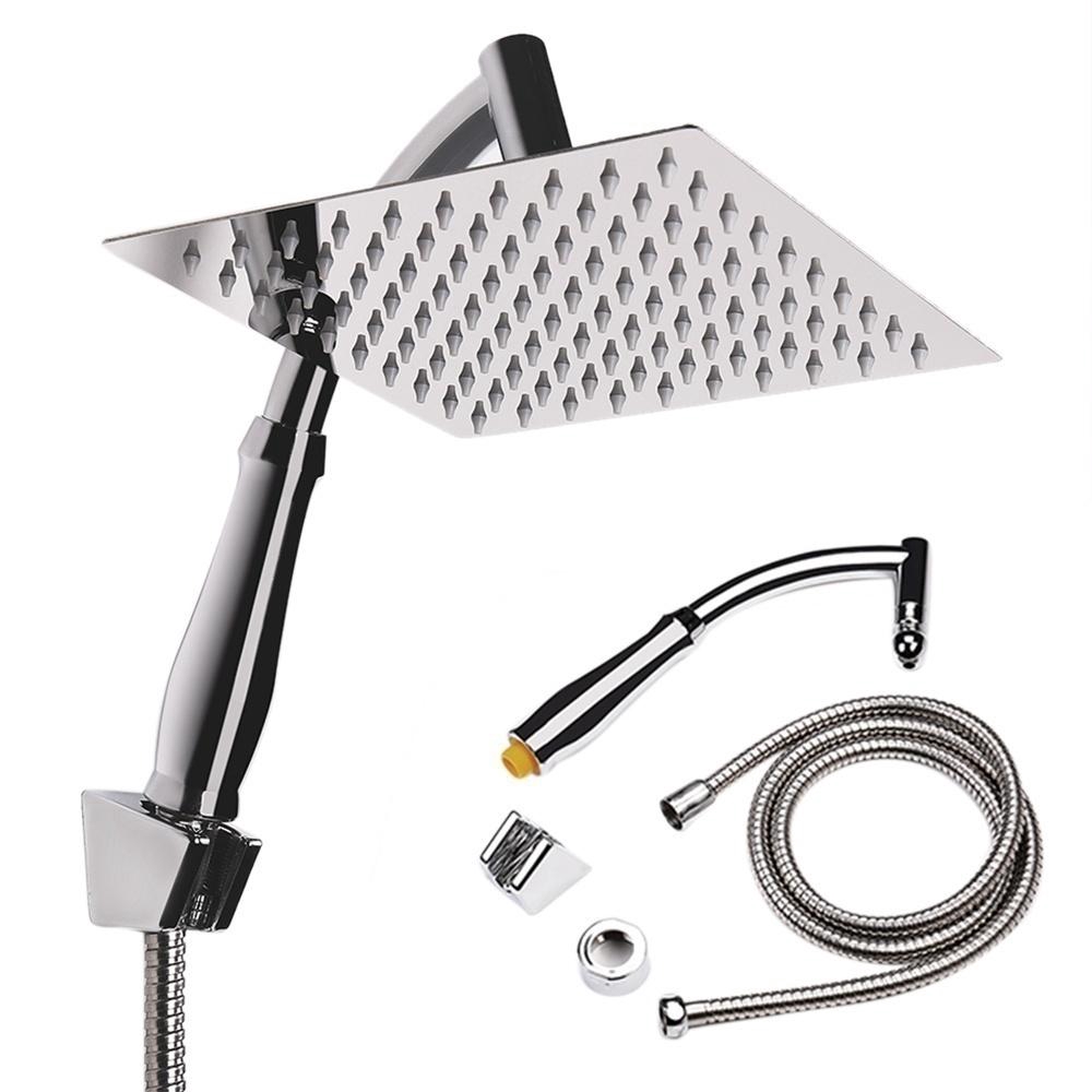 HANDDIY 8 Bathroom Handheld Shower Head Set Rain Shower Head High