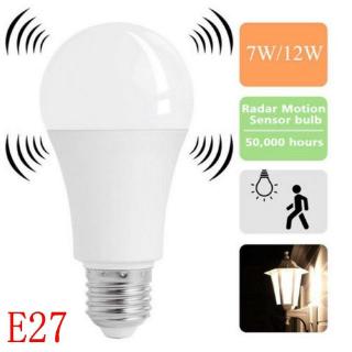 e27 เรดาร์หลอดไฟโคมไฟเซนเซอร์ตรวจจับการเคลื่อนไหว 12 w led