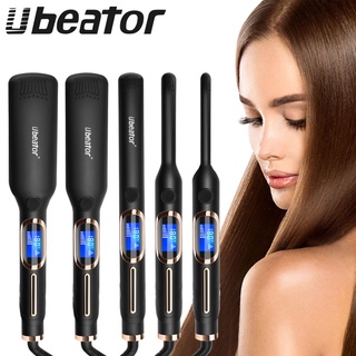 [ใหม่] Ubeator เครื่องหนีบผมตรง แบบเซรามิค เหล็กแบน สําหรับจัดแต่งทรงผม