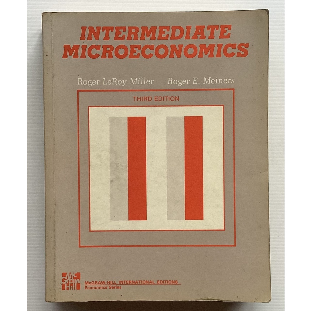 หนังสือ ภาษาอังกฤษ Intermediate Microeconomics 3th Edition โดย Roger LeRoy Miller Roger E. Meiners