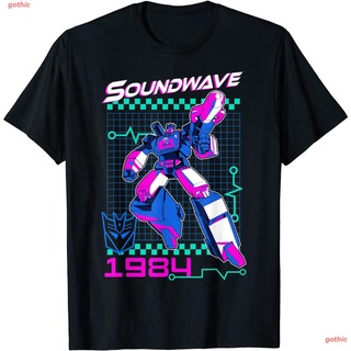 การพิมพ์ฝ้ายเสื้อยืดแขนสั้น Transformers Soundwave 1984 T-Shirt Sports T-shirtS-4XL