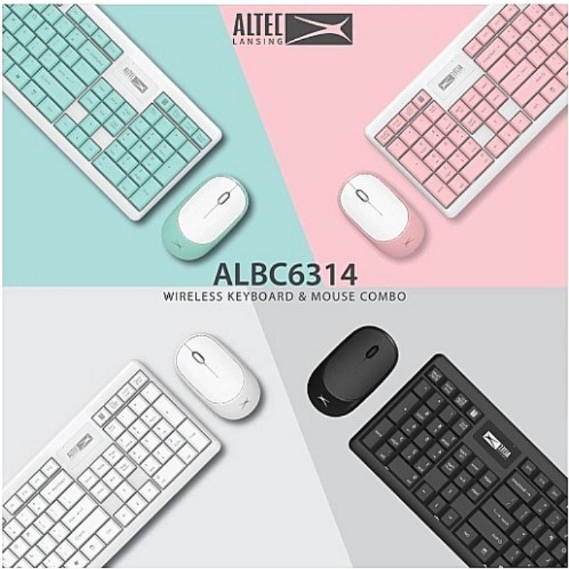 Philips SPT C314 / 6314 /Altec lansing ALBC6314 เซทคู่ Wireless keyboard and mouse combo เก็บเสียง  🚩รับประกัน 2 ปี🚩