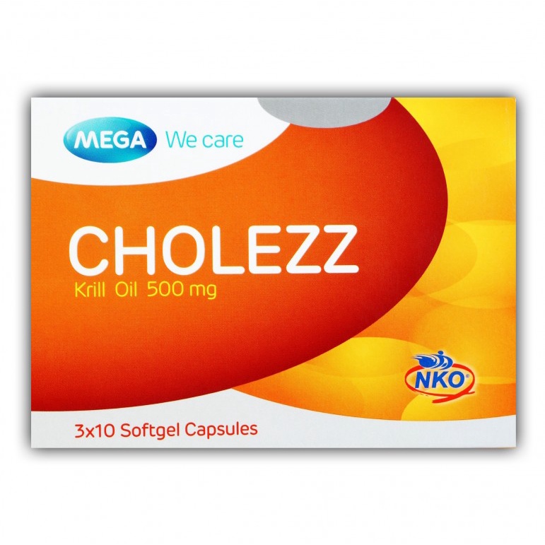 Mega We Care Cholezz (30 แคปซูล) - น้ำมันสกัดคริลออยล์ - peam160842 ...