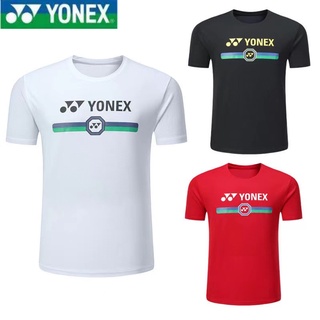 Yonex ใหม่ เสื้อผ้าแบดมินตัน ผู้ชายและผู้หญิง จํากัด เสื้อยืดแขนสั้น เสื้อวัฒนธรรม ระบายอากาศ แห้งเร็ว เสื้อ