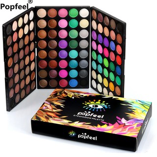 Popfeel พาเลทอายแชโดว์ ชิมเมอร์ เนื้อแมตต์ 120 สี