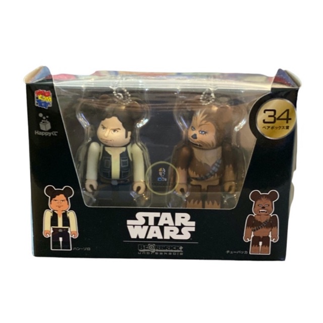 [ของแท้ Keychain] MEDICOM BE@RBRICK : Bearbrick 100% - Star Wars, Happy Lottery Double Pack set 34, 