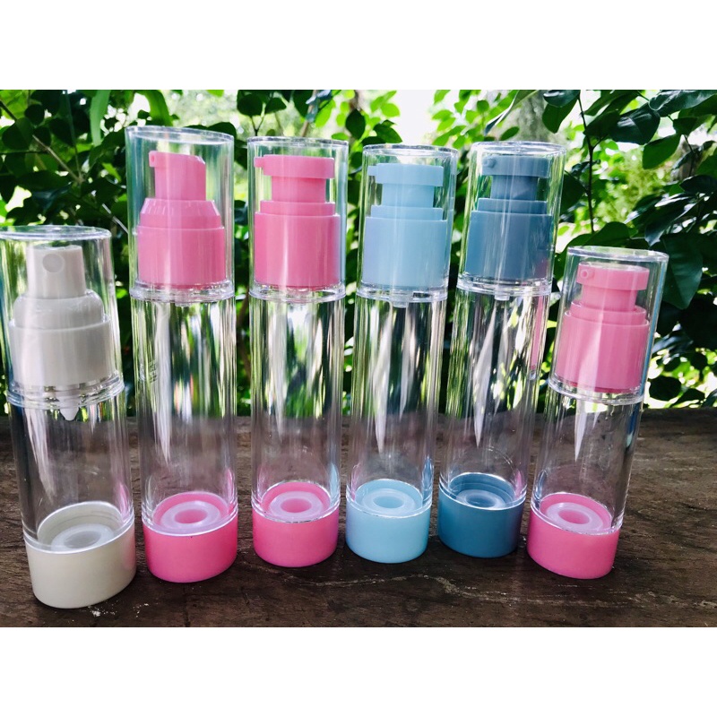 ขวดปั๊มสูญญากาศหัวปั๊มสีใหม่/ปั๊มครีมเจลNew