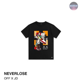 WMWG //เสื้อยืด Oversize ลายสตรีท OFF X JD  NEVERLOSE เสื้อผู้ชาย/ผู้หญิง!