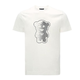 Emporioarmani เสื้อยืดแขนสั้น ผ้าฝ้าย พิมพ์ลายหมี หลากสี สําหรับผู้ชาย