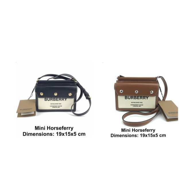 BURBERRY Mini Horseferry Bag ของแท้ 100% [ส่งฟรี] | Shopee Thailand