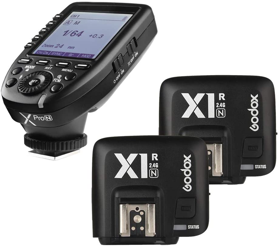 Godox Xpro-N 2.4G X ระบบ TTL Wireless Flash Trigger Transmitter & 2 x Godox X1R-N Controller Receive
