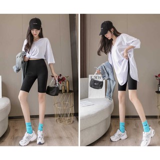Bike Shorts กางเกงเลกกิ้ง 3 ส่วน เลกกิ้งขาสั้น ผ้ายืดนิ่ม ยืดตามตัว ใส่สบาย เนื้อผ้าPolyster+Spandex