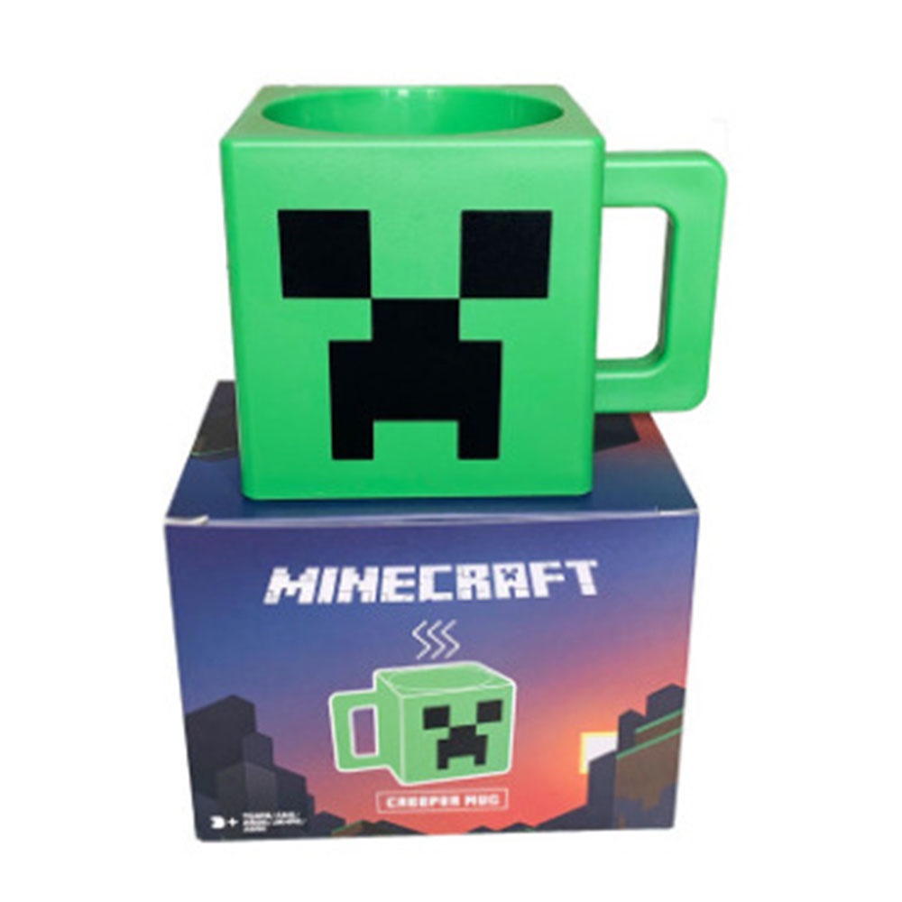 OFFICIAL MINECRAFT CREEPER 3D SCULPTED CERAMIC COFFEE MUG CUP NEW WITH TAGS *
