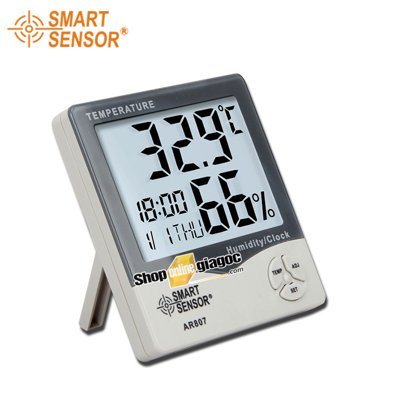 เครื่องวัดความชื้นพร้อมนาฬิกาปลุก AR807