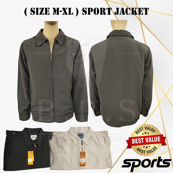 [ SPORT ] ( SIZE M-XL ) 男士สปอร์ต外套 MENS FASHION ZIPPER SPORT JACKET / BAJU SUKAN LELAKI SPORT JACKET