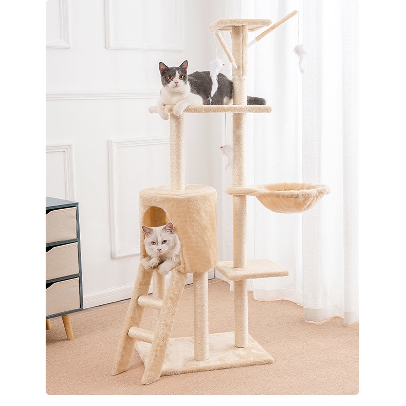Pinns Cat Scratch Bed Tree Stand Cat Tree House Pet House Pet Bed คอนโดแมว - คอนโดพรีเมี่ยม