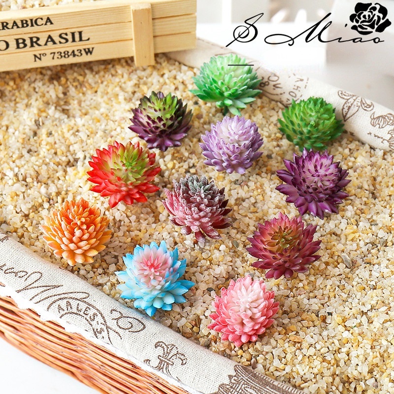 Mini Succulents ประดิษฐ์ - พืช Succulents พืชประดิษฐ์ขนาดเล็ก ,คละตกแต่ง Faux ปลอม Succulents พืชสําหรับห้องนั่งเล่นและตกแต่งห้องนอน