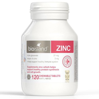 Bio Island Zinc 120 Chewable Tablets