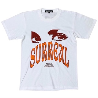 เสื้อยืดผ้าฝ้ายพิมพ์ลายแฟชั่น SURREAL SHIT VISION TEE