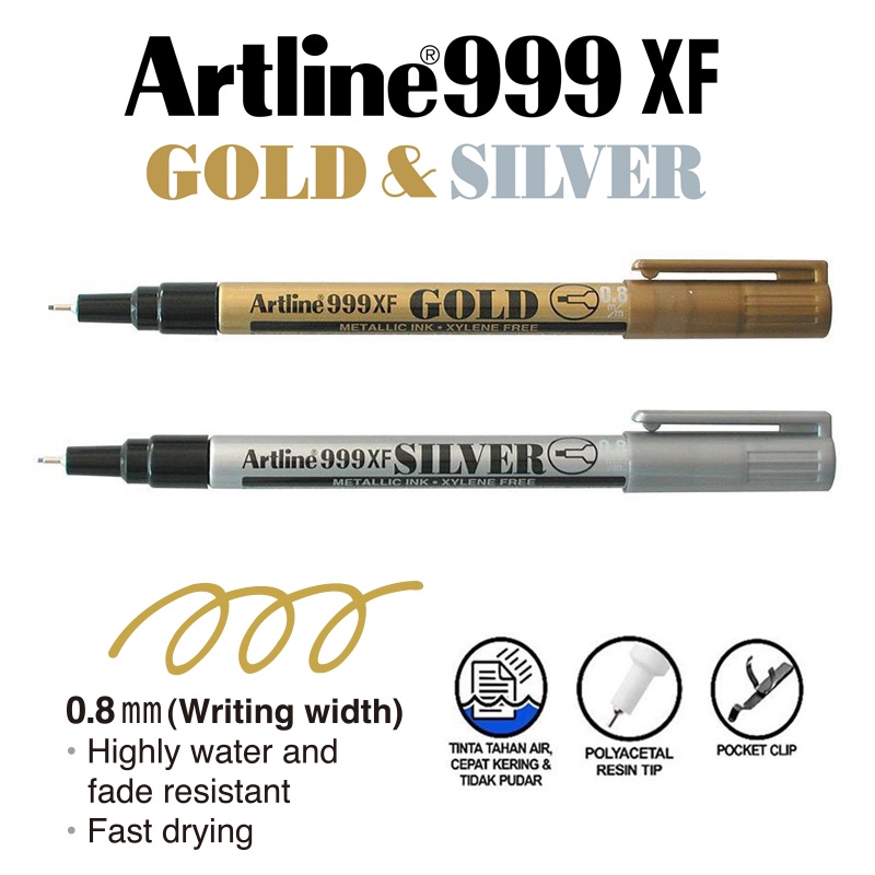 Artline 999 Metallic Marker (0.8mm)