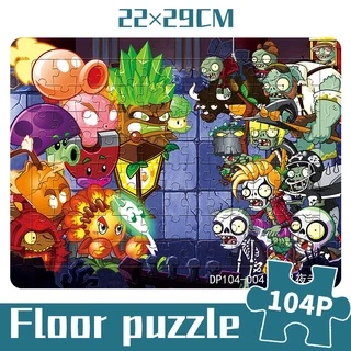 จิ๊กซอว์ ปริศนา หนา 4 มม. Plants vs. Zombies Dog Patrol 104-002 ชิ้น เป็นมิตรกับสิ่งแวดล้อม ของเล่นเพื่อการศึกษาสำหรับเด็ก