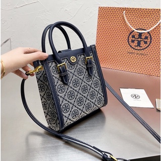 2สี 2021 New design Tory Burch กระเป๋าเป้สะพายหลังสําหรับสตรี กระเป๋าสะพายกระเป๋า messenger กระเป๋าถือกระเป๋าช้อปปิ้ง กระเป๋าถัง