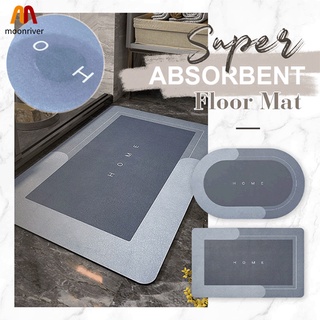 Super Absorbent Floor Mat Quick-Drying Non-Slip Nordic Style Diatom Mud Bath Mat For Bathroom Floor