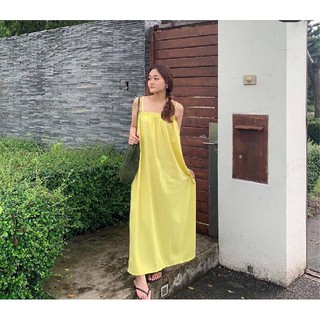 Shereen dress เดรสสายเดี่ยว Yellow