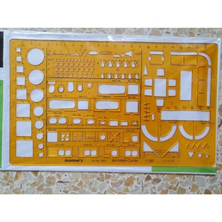 แผ่นเพลทดรออิ้ง 1:50 สุขภัณฑ์ ห้องครัว เฟอนิเจอร์  ISOMARS 1852