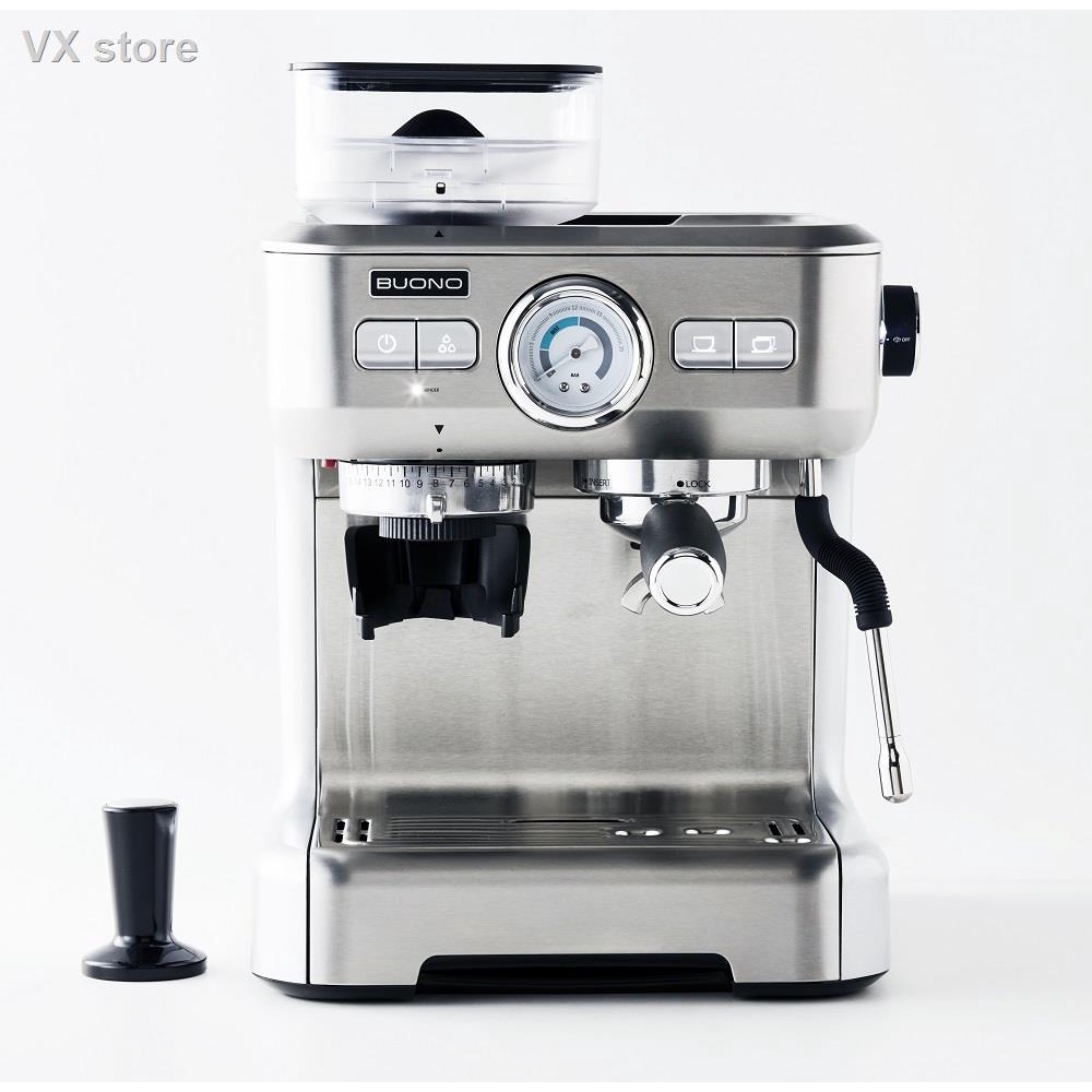 การเคลื่อนไหว50%✆✓BUONO เครื่องชงกาแฟเอสเพรสโซ่ พร้อมที่บดเมล็ดกาแฟ รุ่น BUO-265701 VERASU วีรสุ เครื่องชงกาแฟ เครื่องทำ