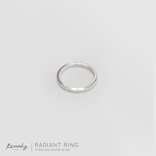 Radiant Ring แหวนเงินแท้ (ขอบหนา)