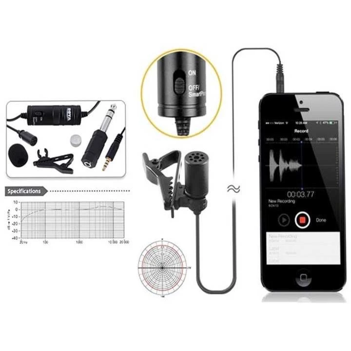 BY-M1 ติดเสื้อ สำหรับ smart phone,กล้อง DSLR , PC, audio recorder thumbnail 5