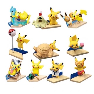 Pikachu Gashapon Model Figures 10pcs