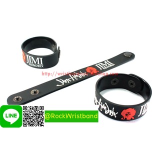 JIMI HENDRIX ขายริสแบนด์ จิมิ เฮนดริกซ์ JHX73NA Wristband สายรัดข้อมือวงร็อค