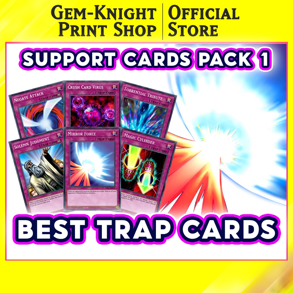 [การ์ดพิมพ์ลาย] Yugioh Deck - การ์ดดักที่ดีที่สุด - แพ็ค 1